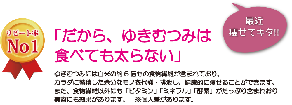 玄米でもうまい｜北海道産新銘柄「ゆきむつみ」｜ドリームライス松原米穀